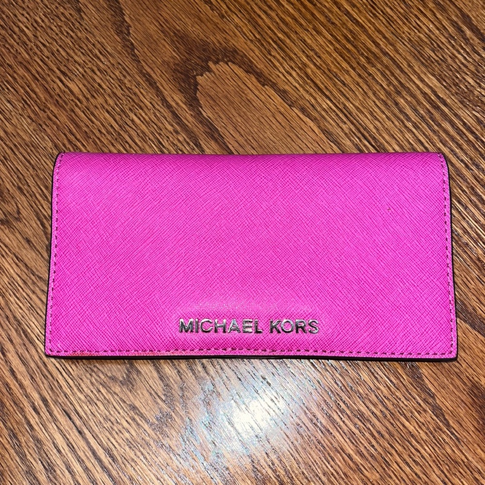 Hot pink Michael kors wallet